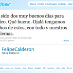 Los Tweet de @FelipeCalderon